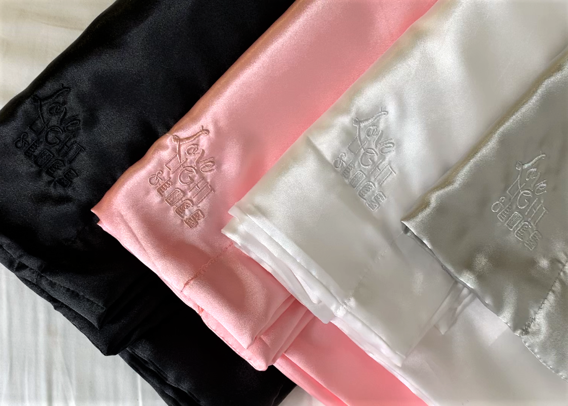 Satin Pillow Cases All Colors (Pair) Love, Light & Locs
