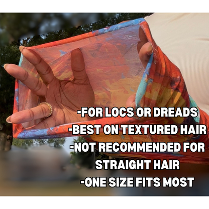 Infinity Headwrap Slide-on Hair Styling Accessory Head Covering Locs Dreadlocks Dreads Black Natural Textured Hair Lightweight Headband